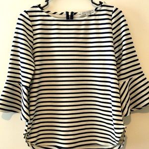 Flared sleeve blouse